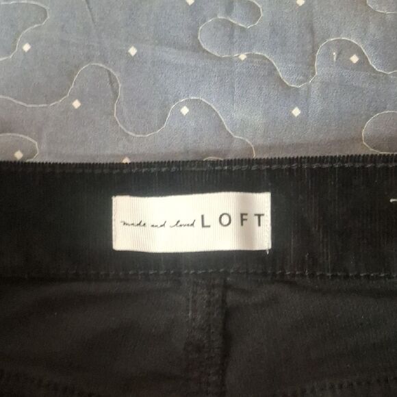 Loft Women's High Waist Skinny Black Pants size 2 - Picture 3 of 7